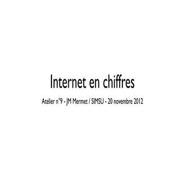 At09   internet en chiffres
