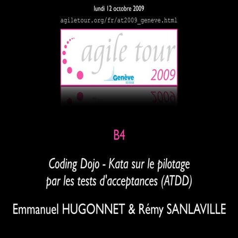 Coding Dojo - Kata sur le pilotage par les tests d'acceptances (ATDD) | PDF