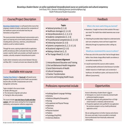 HPSA Becoming a Student Doctor (Virtual)