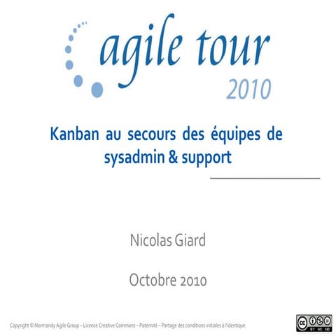 AT2010 Kanban au secours des équipes sysadmin et support