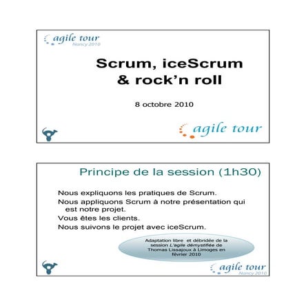 Scrum, iceScrum et Rock'n Roll