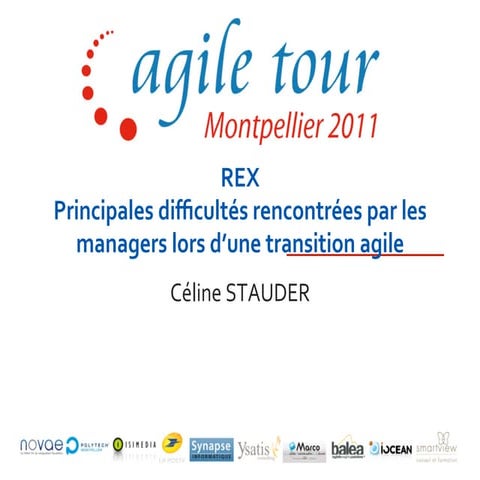 At2011 Difficultés rencontrées par les manager lors d'une transition agile