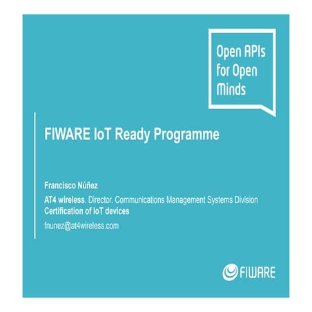 FIWARE IoT Ready Programme