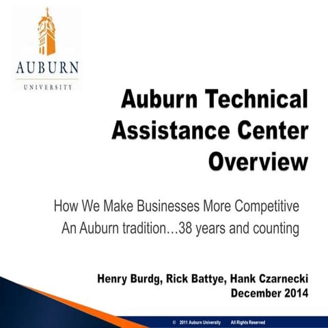Auburn Technical Assistance Center - Overview