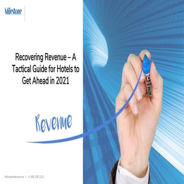 Revenue Recovery - A Tactical Guide for Hotels to Get Ahead in 2021