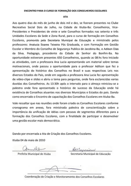 Ata de capacitação   pronta