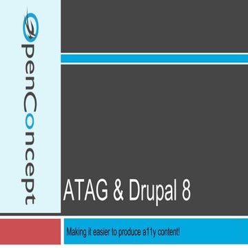 Atag & drupal 8
