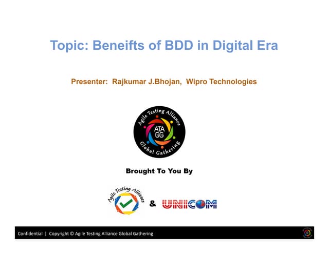 Atagg2015 Benefits of BDD in Digital Era
