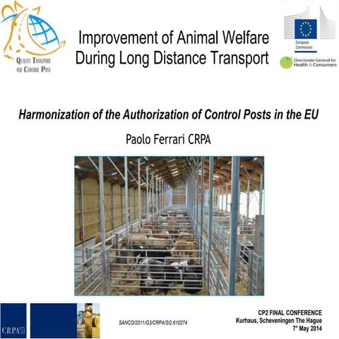 Welfare of animal during transport | PPTX