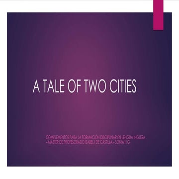 A tale of two cities | PPTX