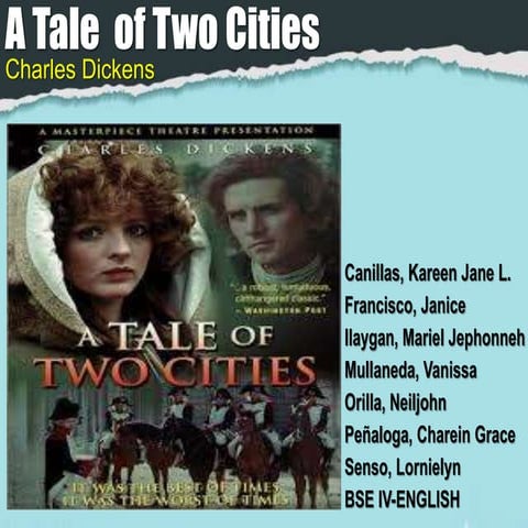 A Tale of Two Cities by Charles Dickens Analysis
