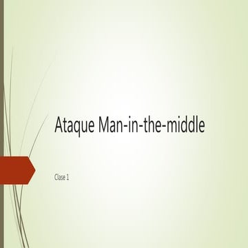 Ataque man in-the-middle