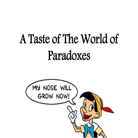 A taste of the world of paradoxes