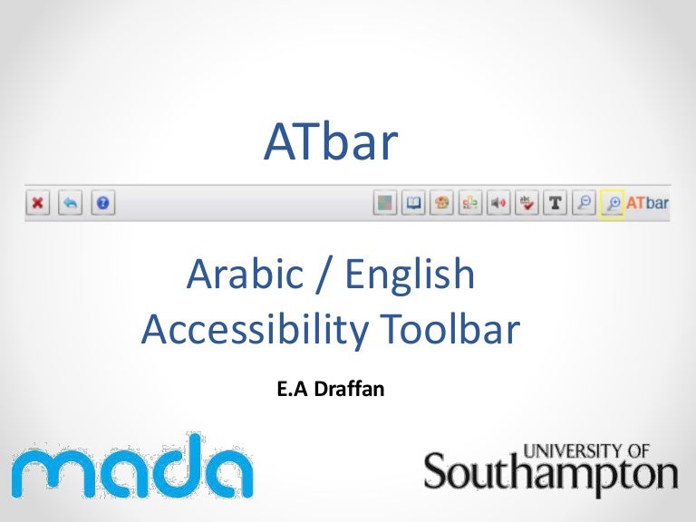 Atbar Accessibility Toolbar