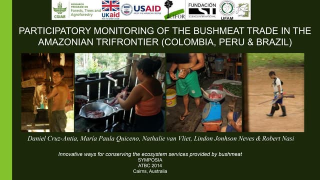 thumbnail of  Participatory Monitoring of the Bushmeat Trade in the Amazonian Trifrontier (Columbia, Peru, Brazil)