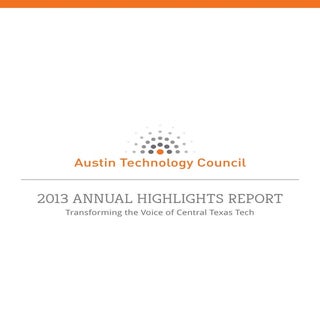 Austin Technology Council 2013 Annu...