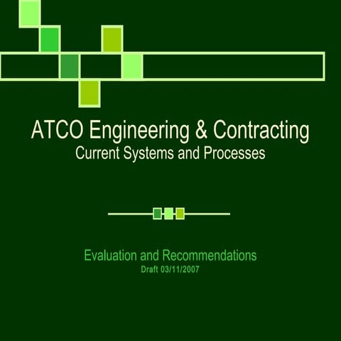 ATCO Engineering - Process Evaluation