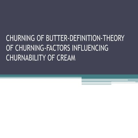 BUTTER CHURNING