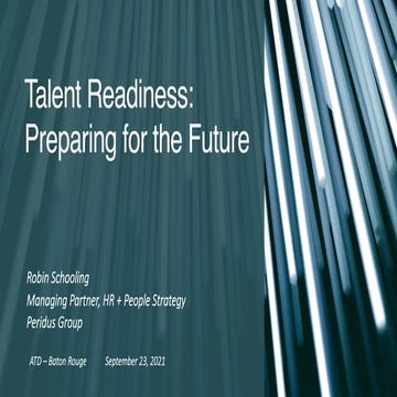 Talent Readiness: Preparing for the Future