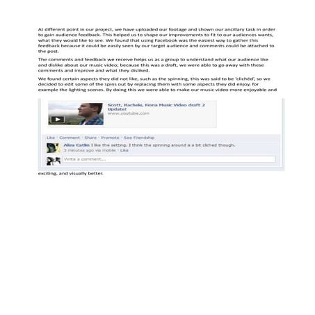 At different point in our project