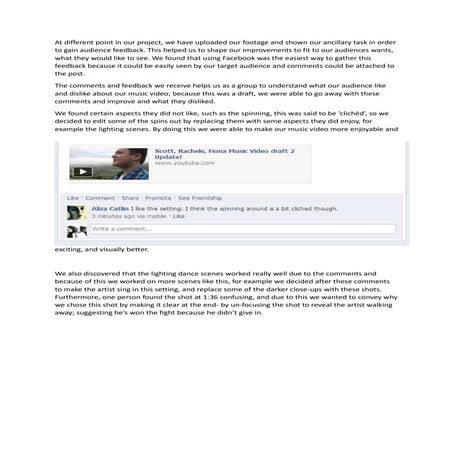 At different point in our project