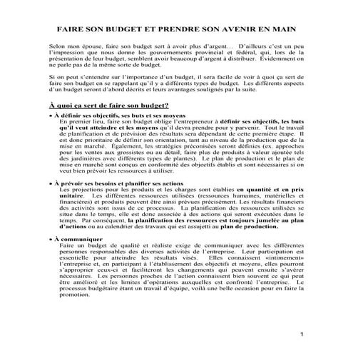 Ate  - bpc -- funct -- +faire budget