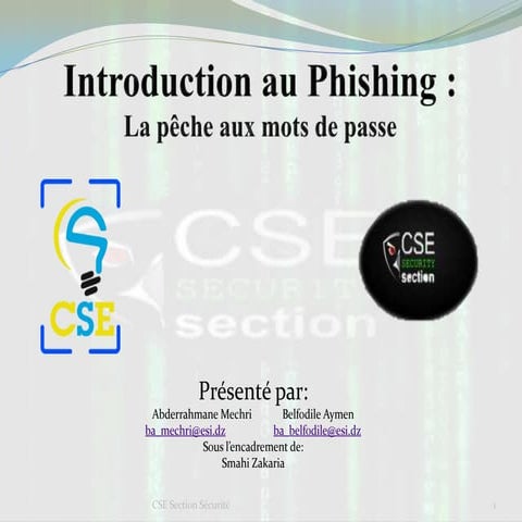 Introduction au Phishing