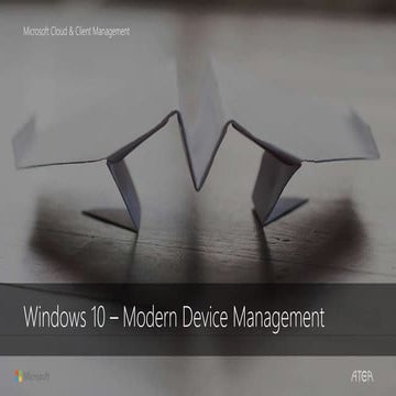 Atea 1705   modern device management