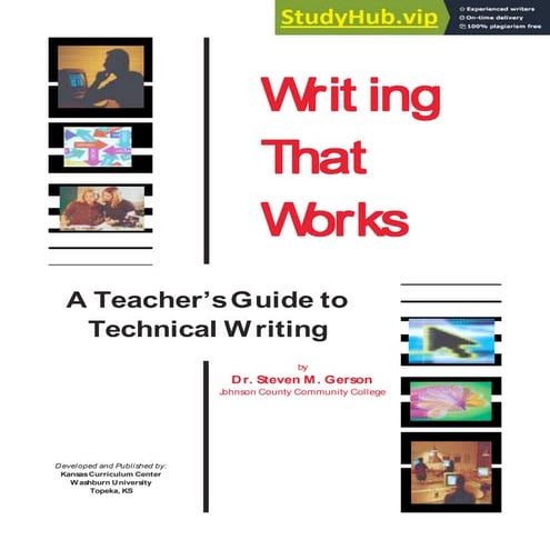 A Teacher S Guide To Technical Writing