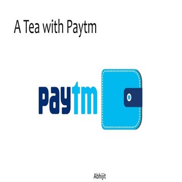 A tea with paytm