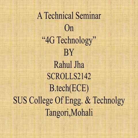 4G Technology | PPT