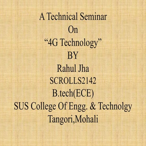 4G Technology 