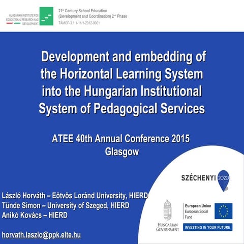 Development and embedding of the Horizontal Learning System into the Hungaria...