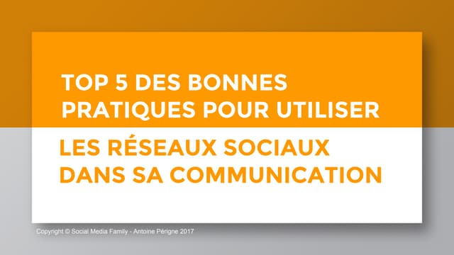 Top 5 pour le réseaux sociaux dans ...