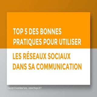 Top 5 pour le réseaux sociaux dans ...