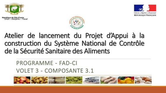 Atelier de lancement - Présentation du projet FADCI/SSA
