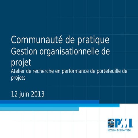 Atelier de recherche performance portefeuille 