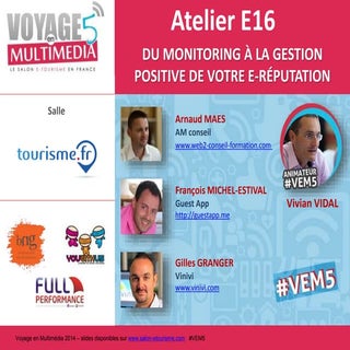 Atelier E16 Du Monitoring à la gest...