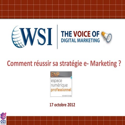 Atelier ENP - "Réussir sa stratégie de e-marketing" 