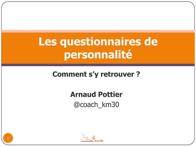 Les questionnaires de personnalité ...