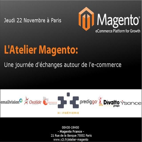 Atelier Magento avec  xi ingenierie