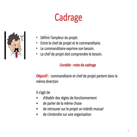 Atelier note de cadrage