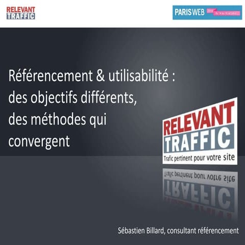 Accessibilité et référencement - Paris Web 2010