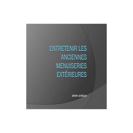 Atelier pratique: portes d'entrées