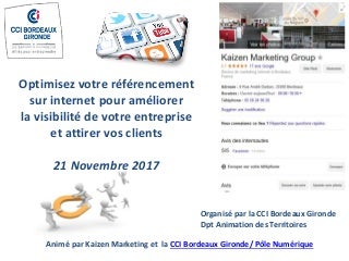 Optimisez votre référencement sur Internet pour améliorer la visibilité de votre Entreprise et attirer vos clients