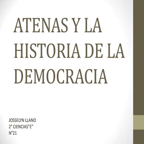 Atenas y la historia de la democracia | PPTX