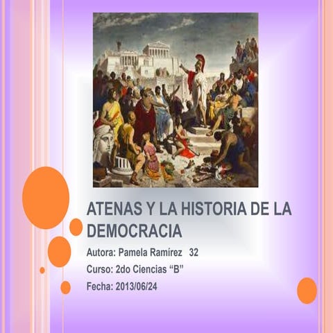 La historia de Atenas y la democracia siglo V a.c. | PPTX