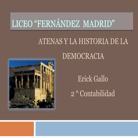 Atenas y la historia de la democracia | PPTX