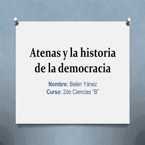 La historia de Atenas y la democracia siglo V a.c. | PPTX