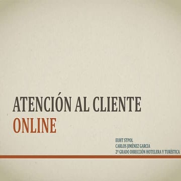 atención al cliente online